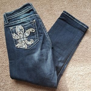 MissMe Boyfriend Capri Jeans